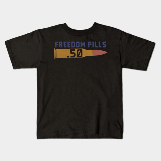 Freedom Pills Kids T-Shirt by Toby Wilkinson